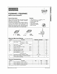 DataSheet FQU6N40C pdf